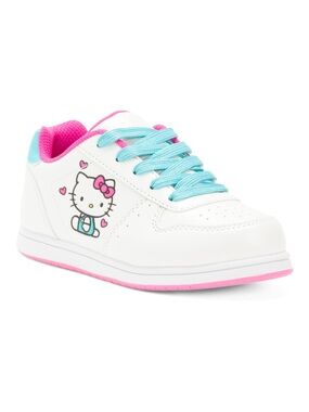 Hello Kitty White Sneakers with Pink and Aqua Accents